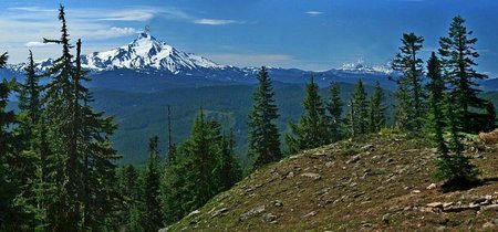 Looking toward Mt. Jefferson from the summit of Hawk Mountain