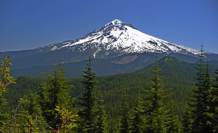 Looking east toward Mt. Hood from the Horseshoe Ridge trail